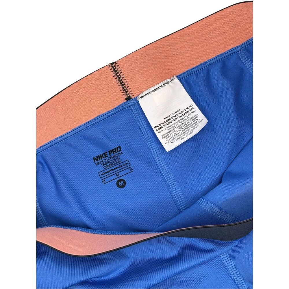 Nike Pro DriFit Capri leggings in sky blue - M - Picture 4 of 8